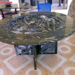 marble round dining table top with glass marble coffee table, coffee table marble, marble top coffee table, round marble table, coffee table, marble tables, marble table tops for sale, table fossile maroc, table fossilisée, table de marbre, marble top table